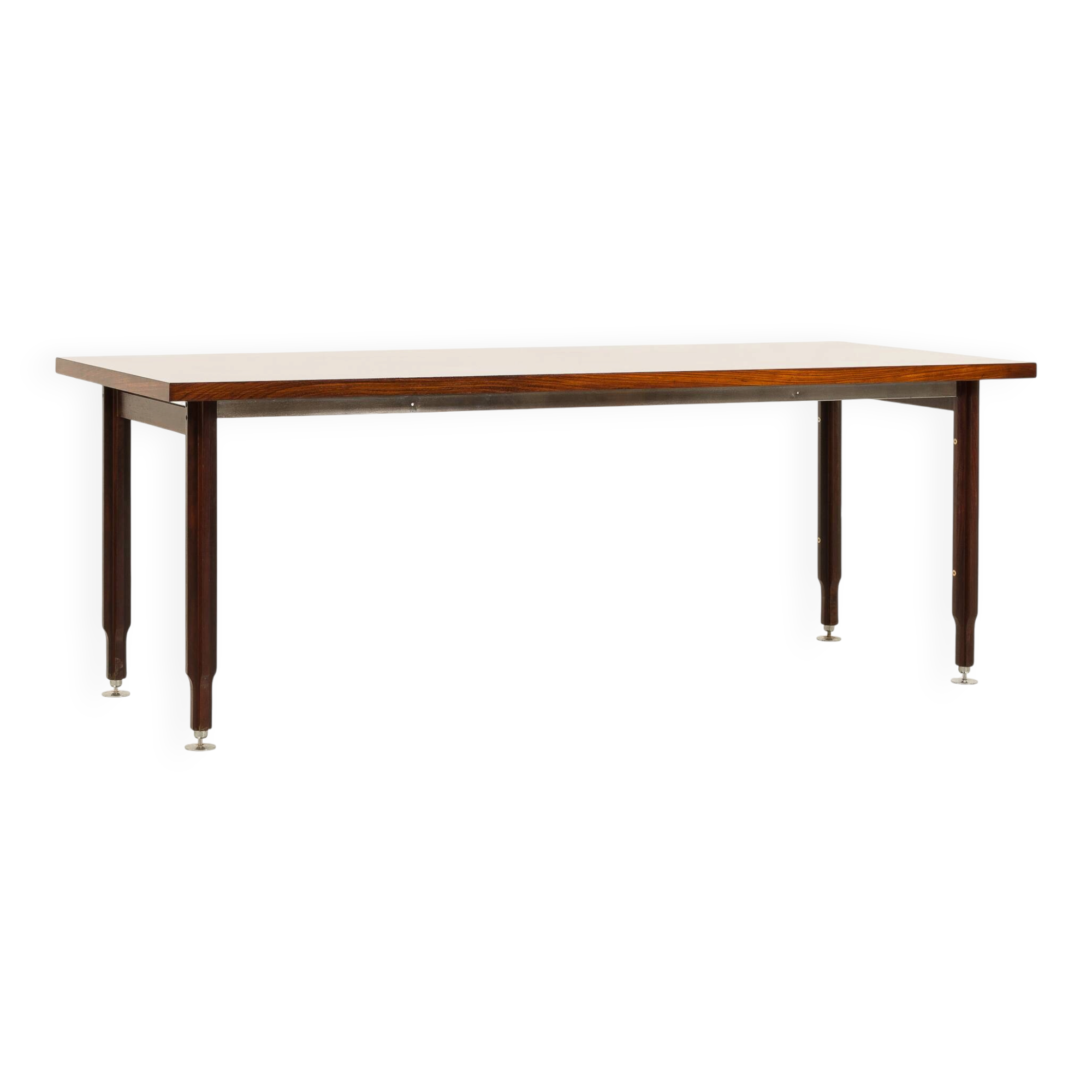 Italian extra long mid century rosewood table 1960s