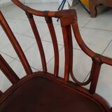 Rattan armchair from the 60s by Maugrion, Basset model