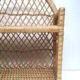 Vintage rattan shelf