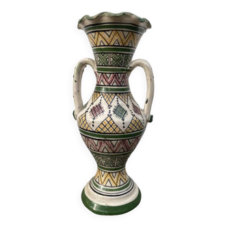 Moroccan artisanal safi vase