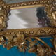 Miroir à pareclose doré fin XIX ème 130cmx85cm