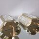 Pair of Scandinavian Midcentury wall lights in Crystal and Brass