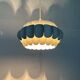White metal suspension from the mid-century by H. Zender for Temde, 1960s.