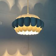White metal suspension from the mid-century by H. Zender for Temde, 1960s.