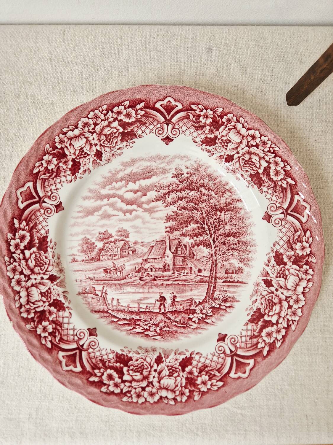 Set of 2 English porcelain plates - Grindley Staffordshire