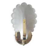 Art Deco shell leaf wall lamp