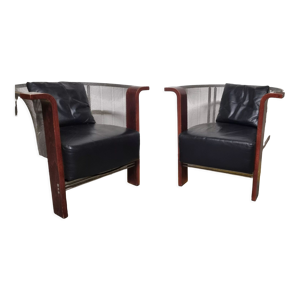 Paire de fauteuils italiens - franco
