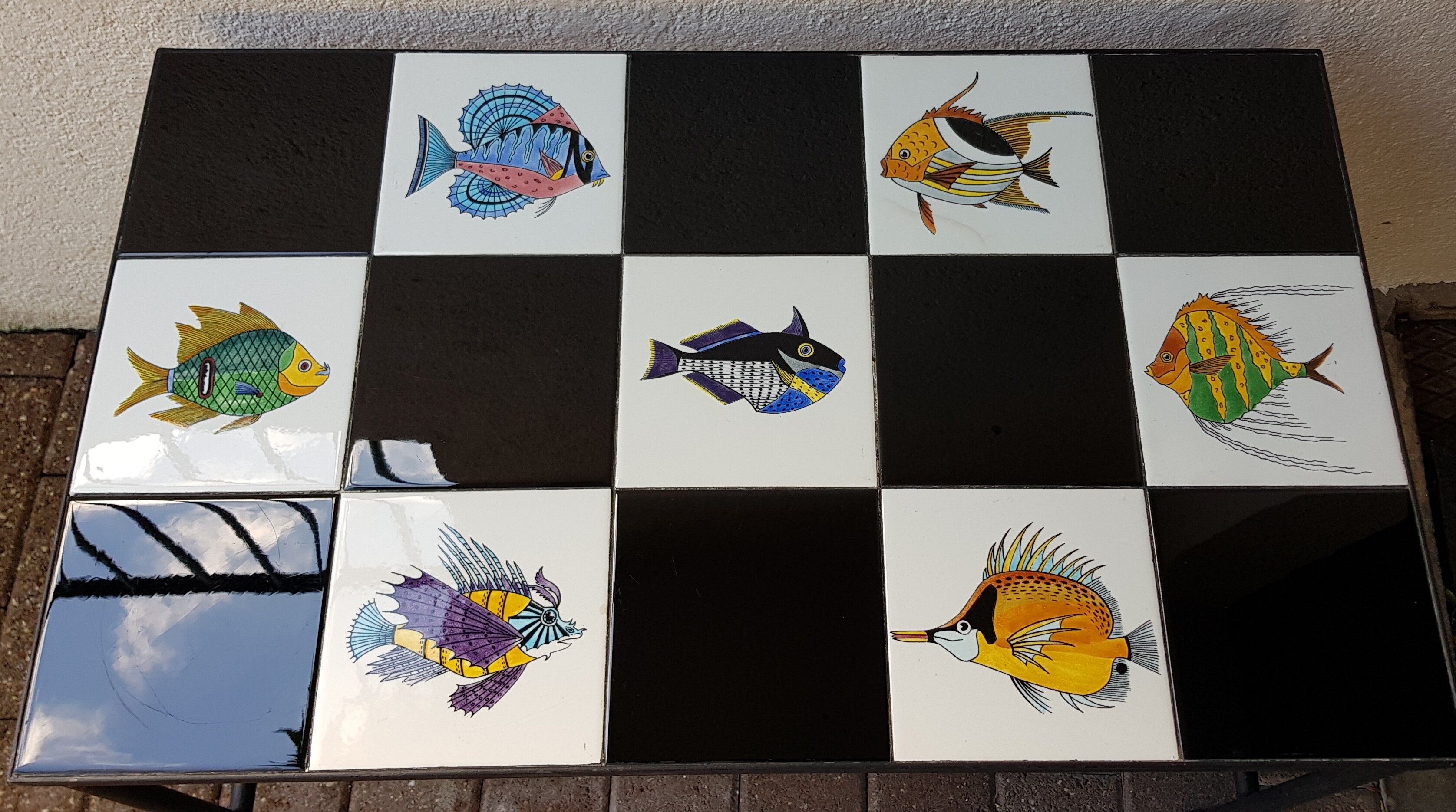 Ceramic coffee table fish 60 's