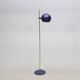 Vintage floor lamp, blue lacquered metal, "klot 1", hemi, ikea 1970 sweden