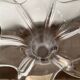Vintage art deco crystal vase flared corolla flower shape