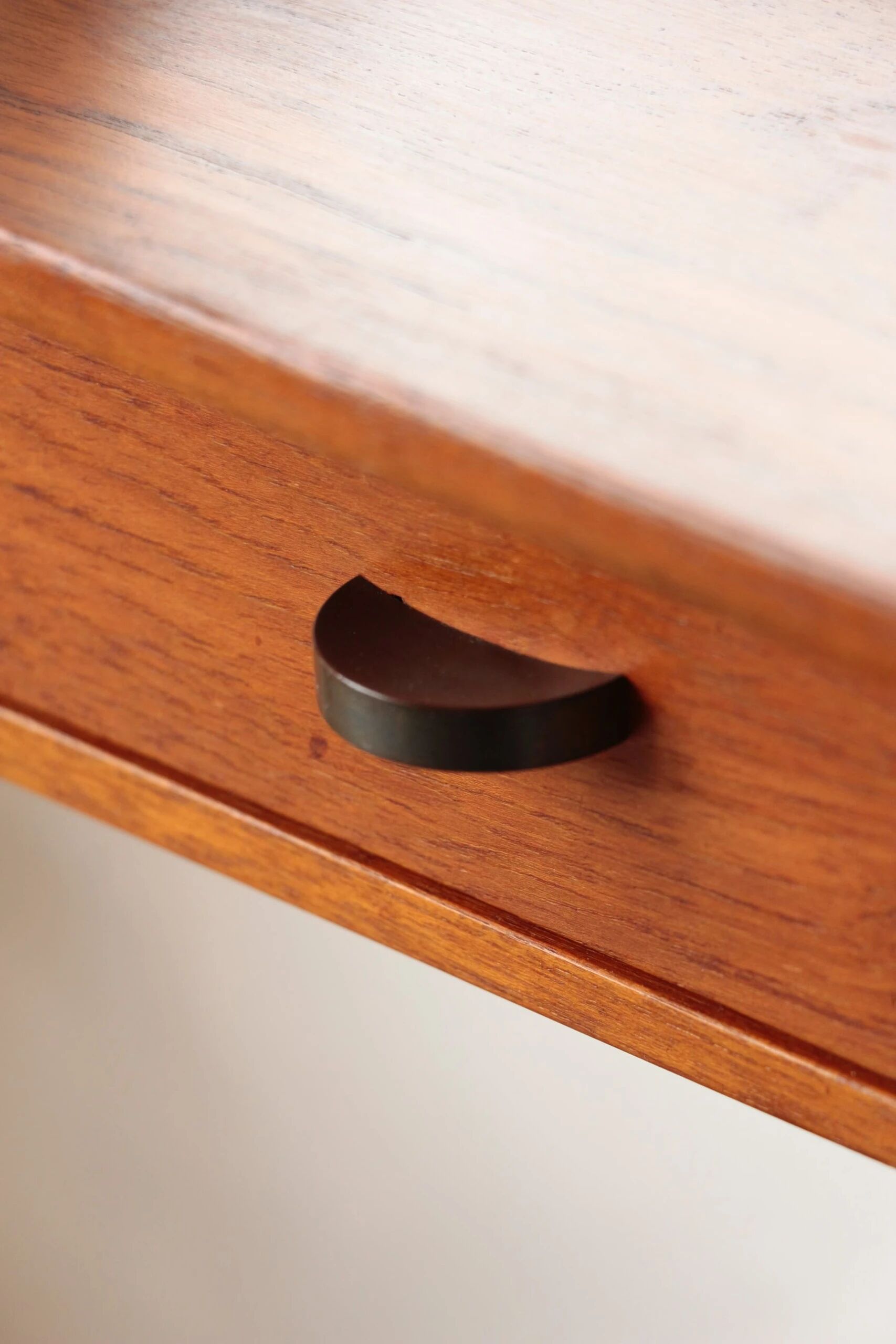 Scandinavian wall mirror in teak with drawers – mid-century Danish design