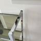 Chrome and smoked glass bookcase/shelf, circa 1970