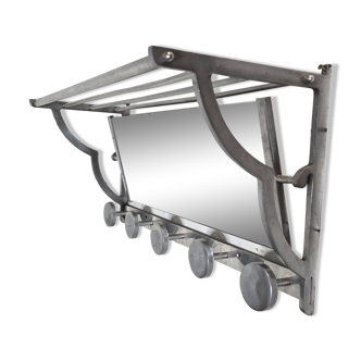 1950s aluminum coat rack