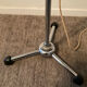 Medical or workshop floor lamp from the 1950s-60s in chrome metal.