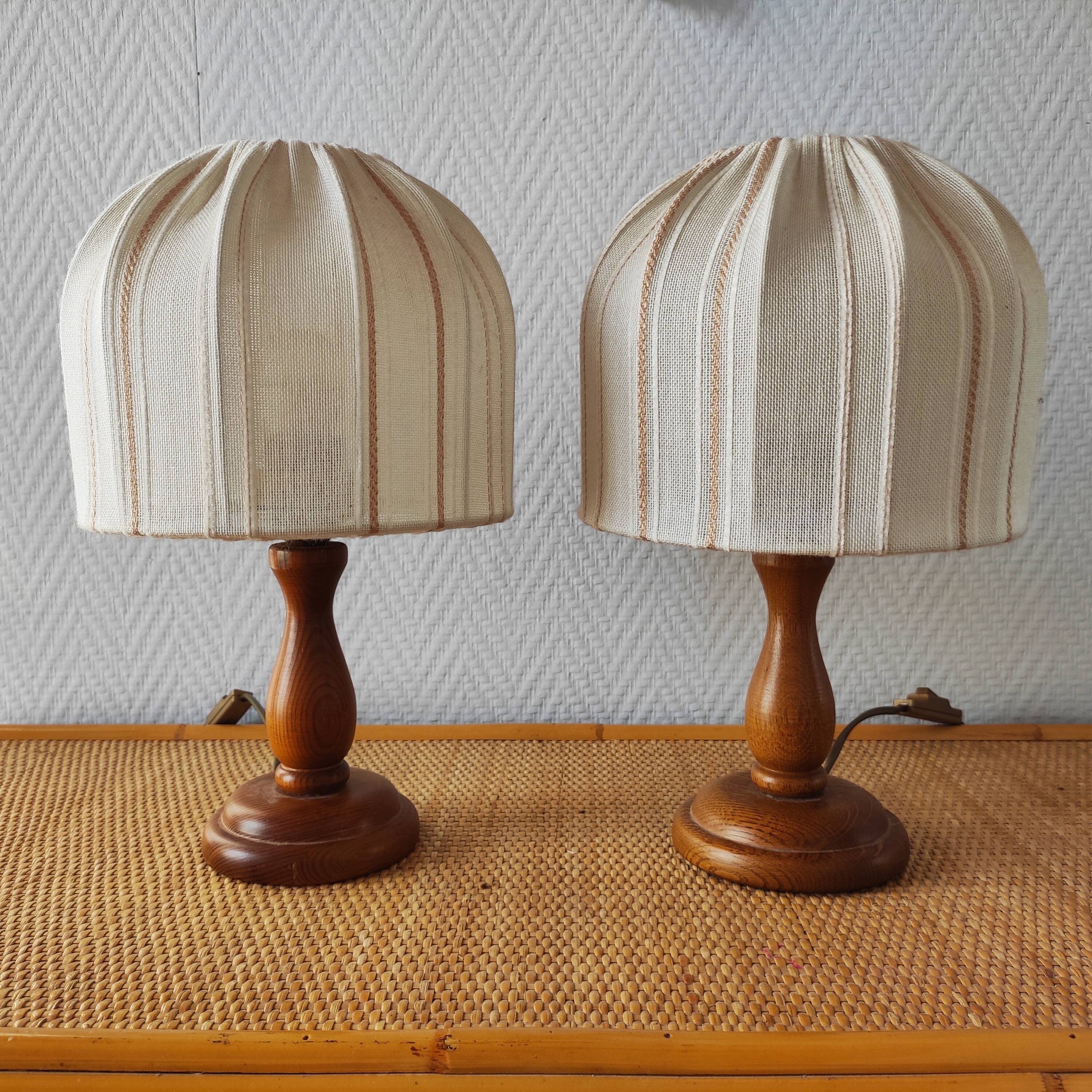 Paire de lampes de chevet de style scandinave, 1990
