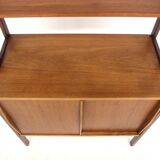 Scandinavian teak chest of drawers-bookcase, Sweden, 1950