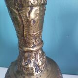 Jolie paire de vases asiatiques anciens en bronze