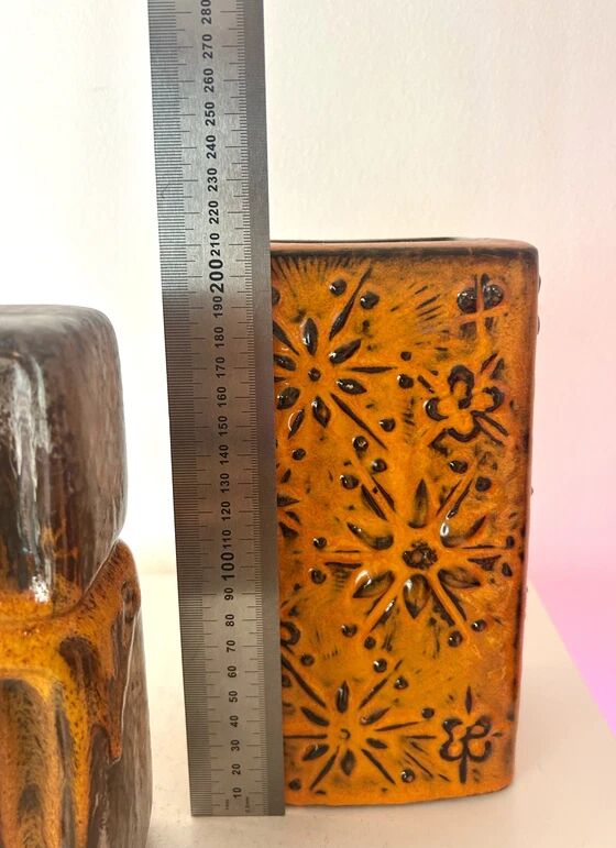 Vase Duo from the East and West German pottery history – East German pottery meets West German pottery