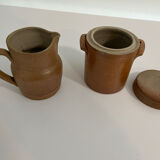 Lot of milk pitcher and jar