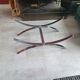 Vintage glass coffee table