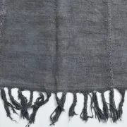 Vintage Gray Tones Kilim Rug, Handmade Mid Century Modern Carpet, 156x231Cm