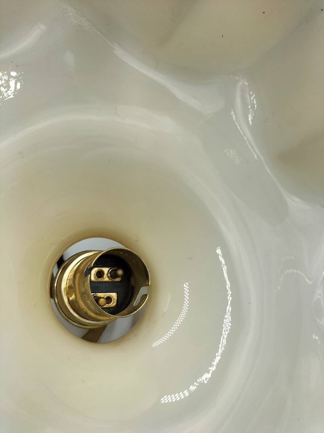 Opaline pendant light