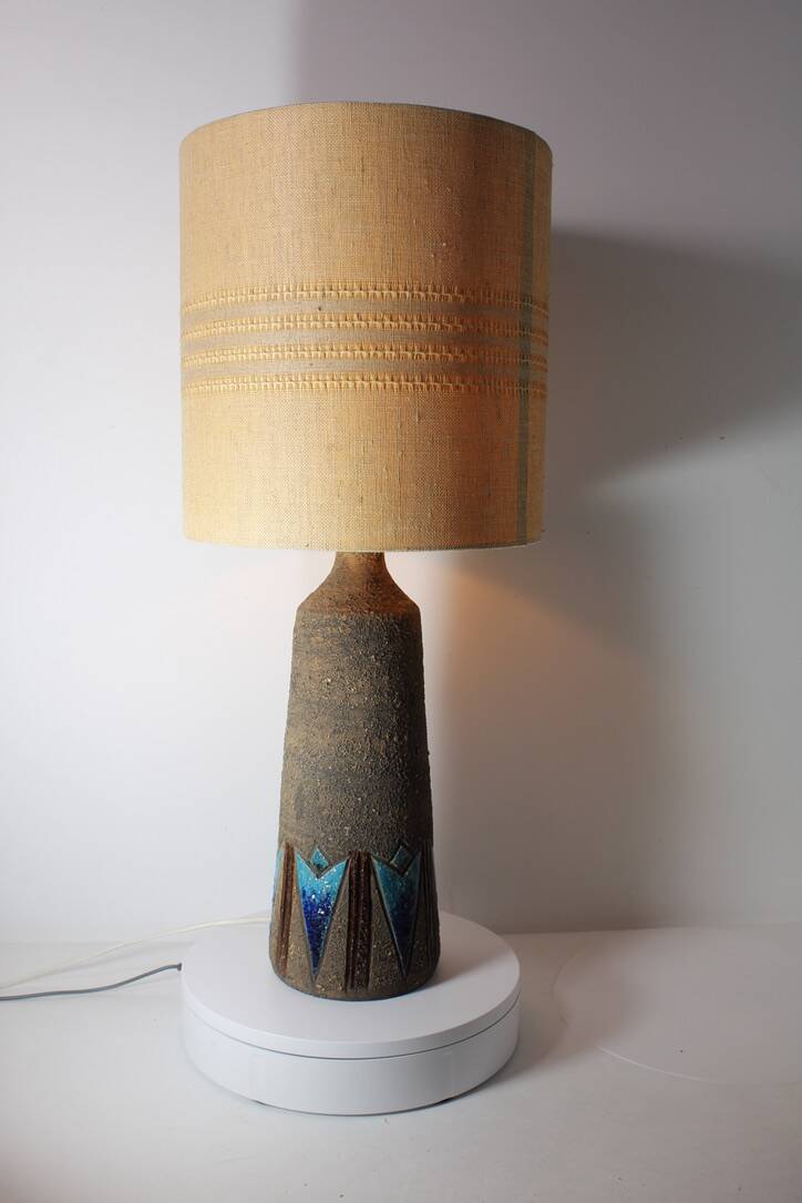 Sweden Carlsson ceramic lamp for Tilgmans 1960 vintage