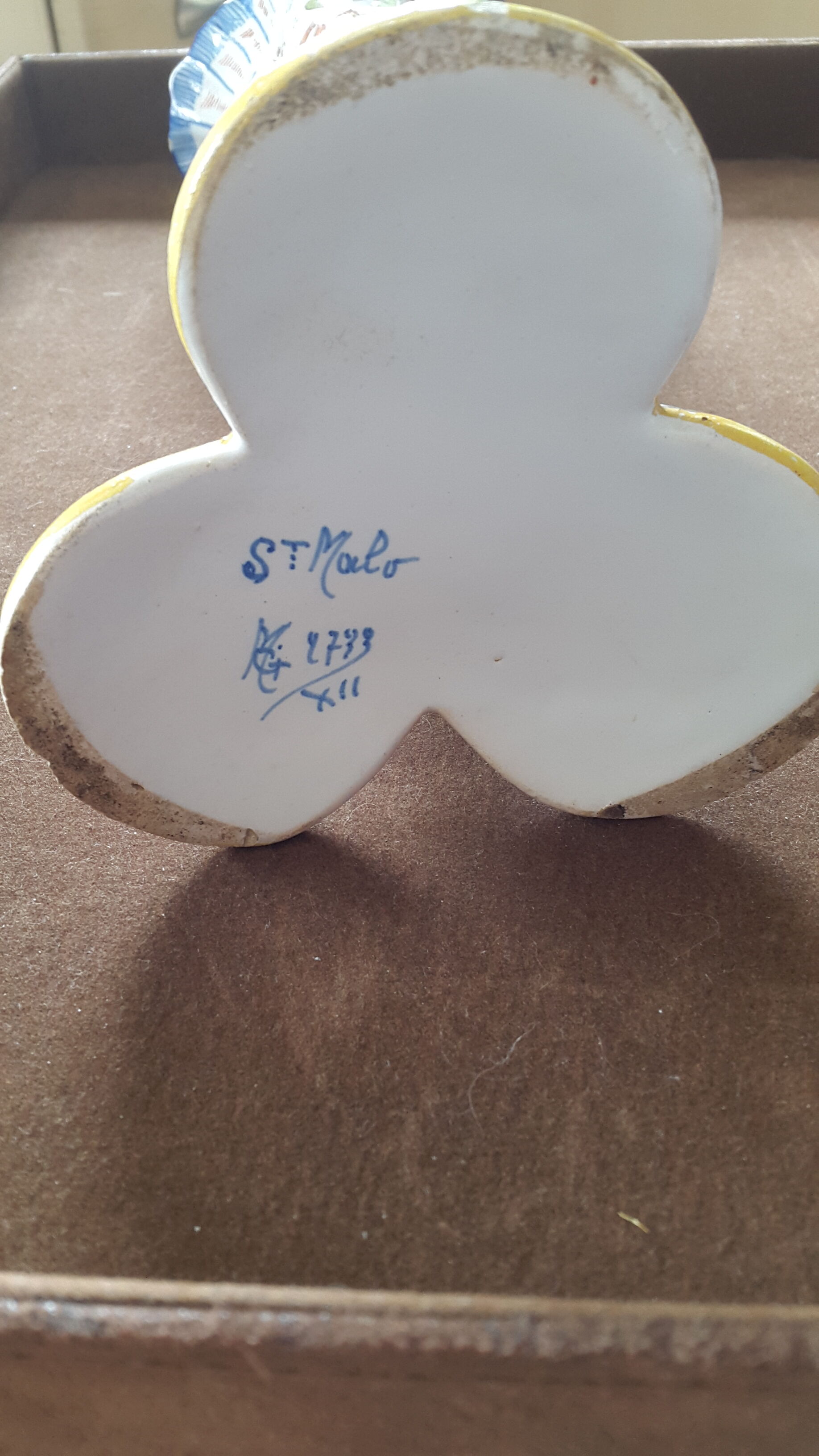 Desvres earthenware vase