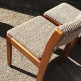 Pair of Scandinavian wool chairs