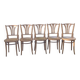 6 chaises bistrot vintage