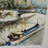 Lithographie Paris Notre Dame