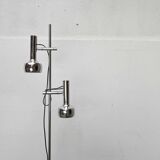 Lampe sur pied minimaliste de l’ère spatiale suisse du milieu du siècle par l'équipe SLZ pour Swisslamps International, années 1960