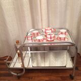 Art Deco wheeled trolley