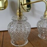 Pair of vintage globe wall sconces