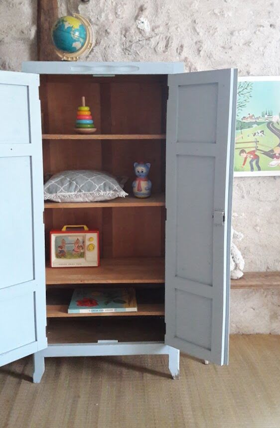 Light blue Parisian wardrobe