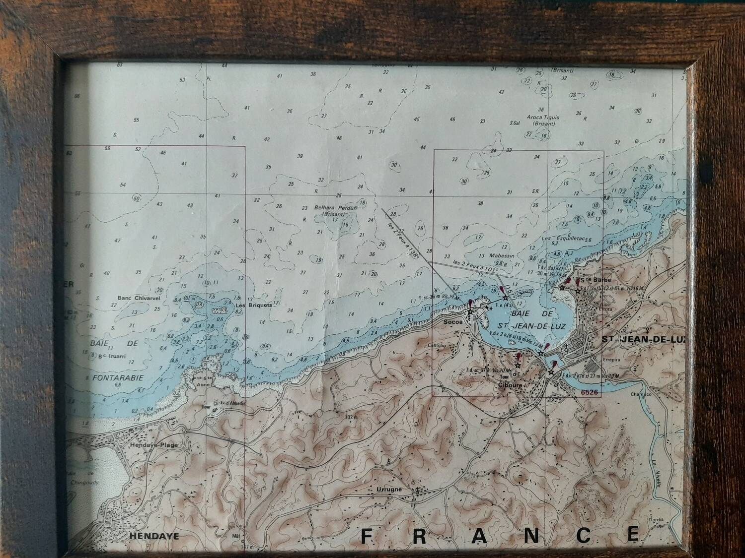 Nautical chart frames