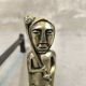 Pair of bronze "Shamans" andirons by Anton Prinner