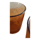 Set of 6 amber water glasses