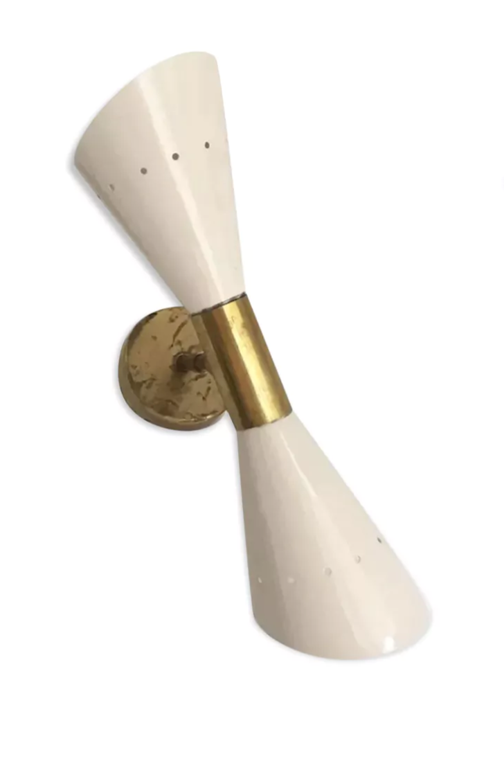 White butterfly wall lamp