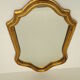 Ancien miroir de style  en bois tour doré, 41x27 cm