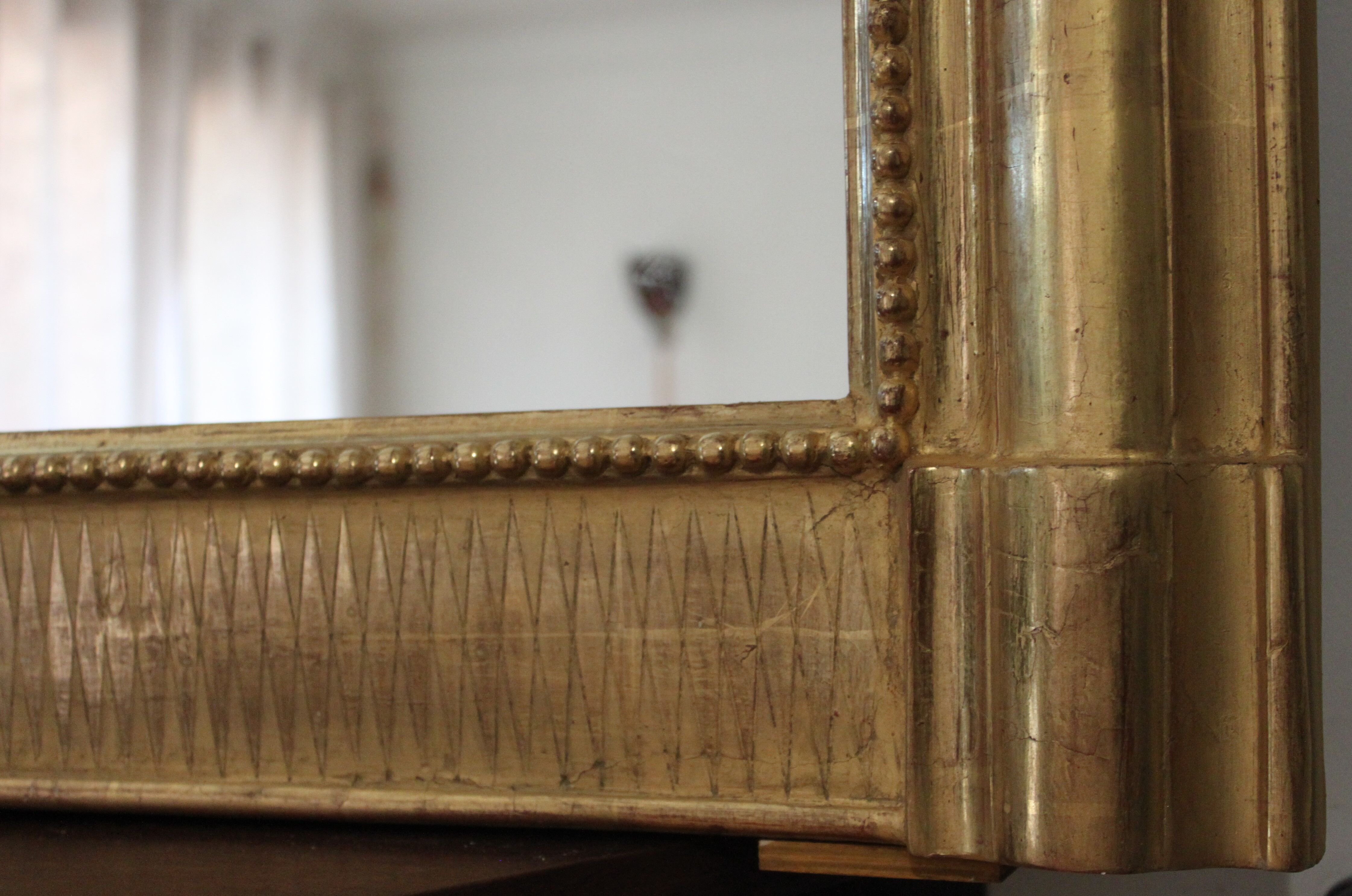 Louis Philippe golden mirror - 139x111cm