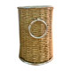 Range bottle in rattan and vintage metal