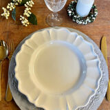 Pair of trays under plates Gray