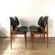 Series of four scandinavian chair model Pegasus by Baumann