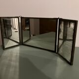 Old barber triptych mirror