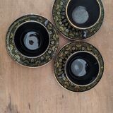 Trio of Sarreguemines cups