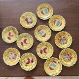 Sarreguemines dessert plates made in France