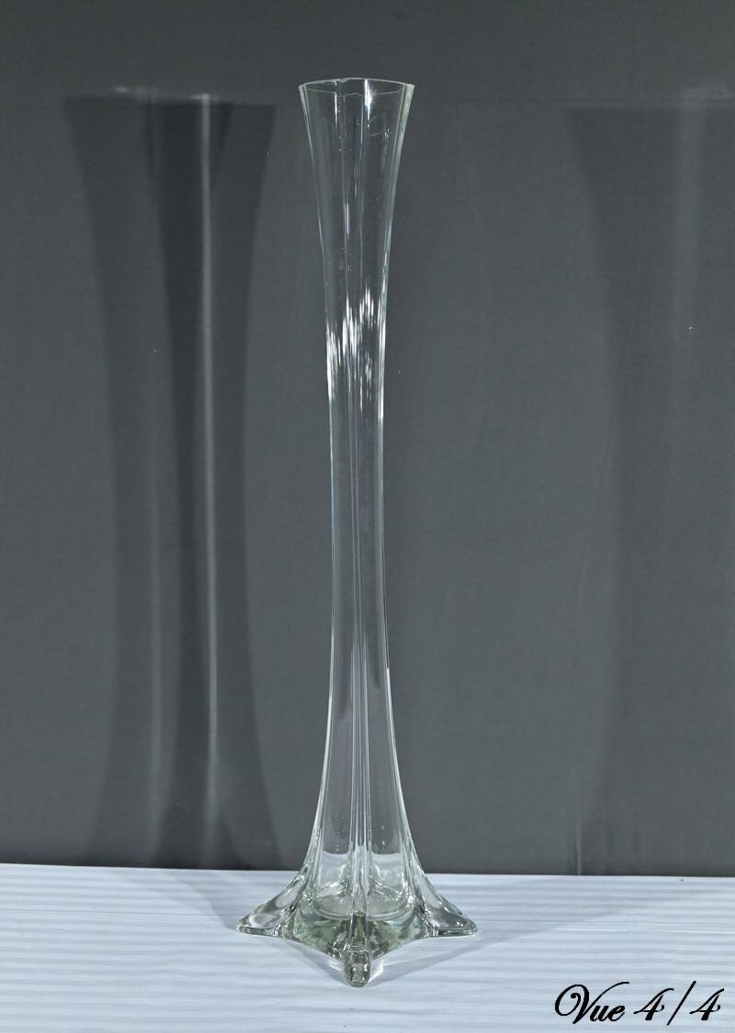 Important Vase Soliflore en Verre, époque Art Déco – 1930