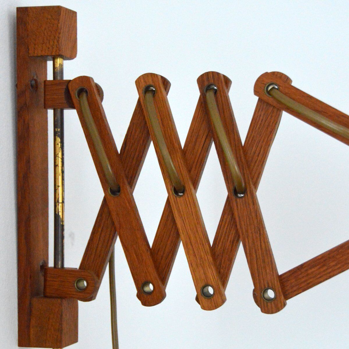 Scandinavian accordion lamp 1950s