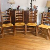 Oak chairs mulched